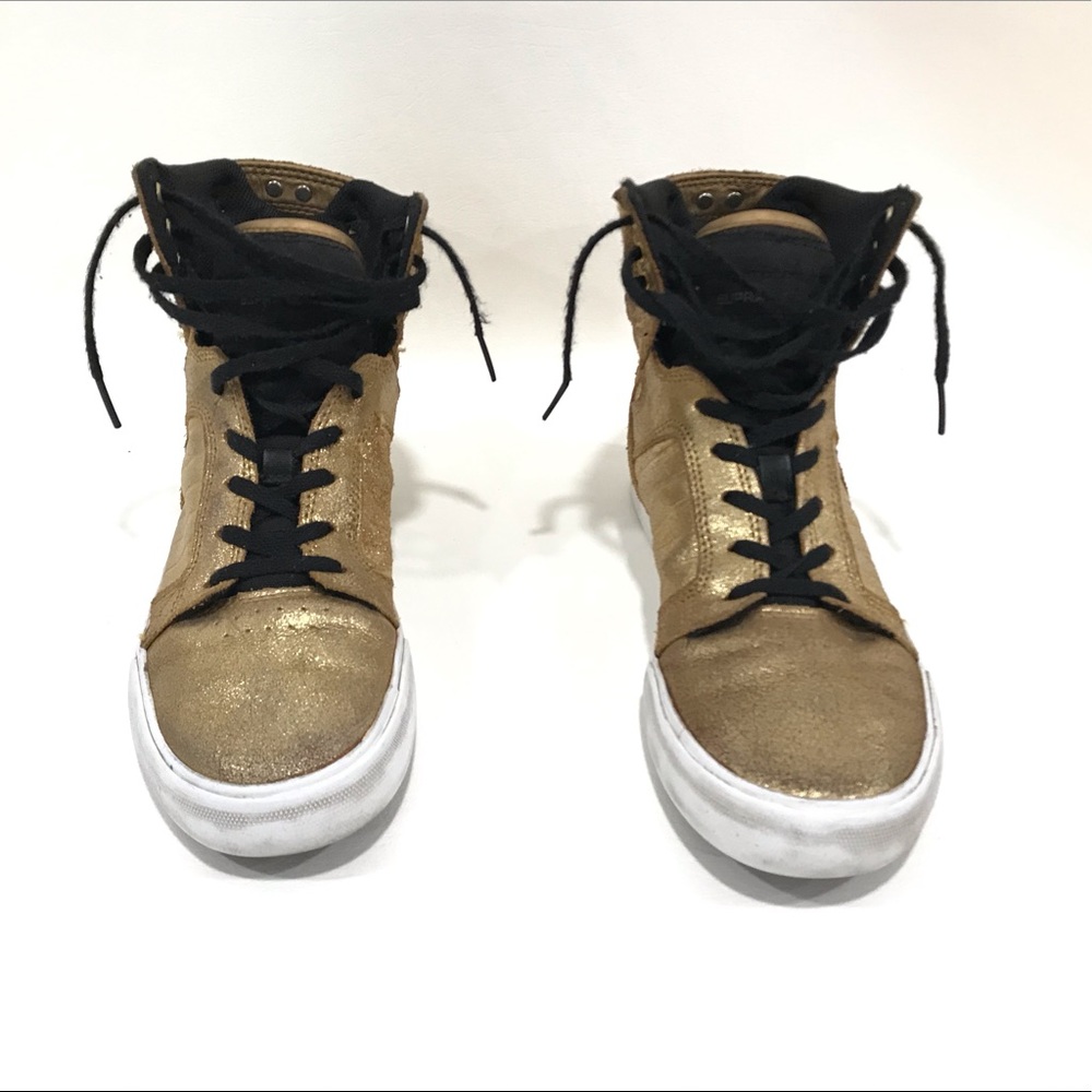 RARE used Supra Muska 001 skytops in rose gold